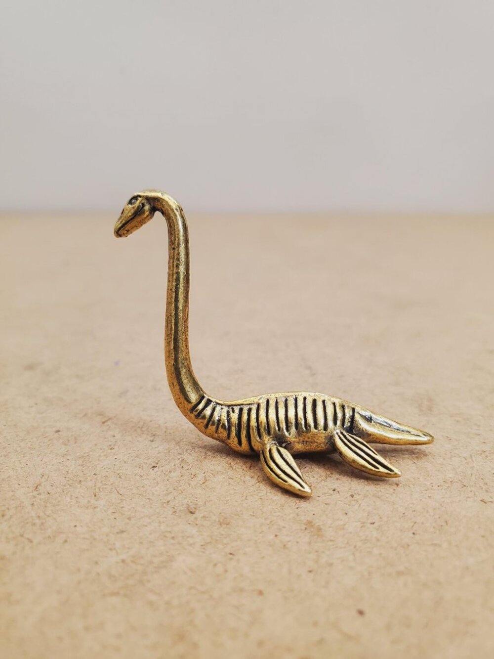 Miniature Brass Loch Ness Monster, | Brass Sea Monster - Little Loch Ness